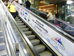 Neuland CPhi 2016 Metro escalator Advertising Mockup