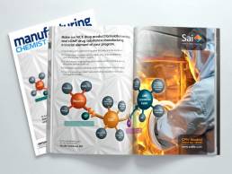 Sai Magazine Cover and double Page spread Mockup