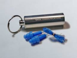 TATA F1 Earplugs & Earplug case keyring