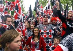 Saracens flags and tabards